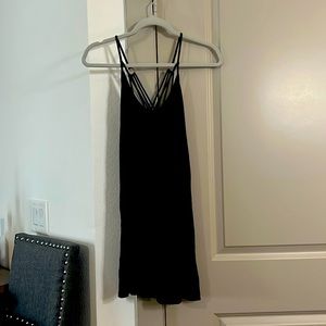 Black American eagle jersey dress